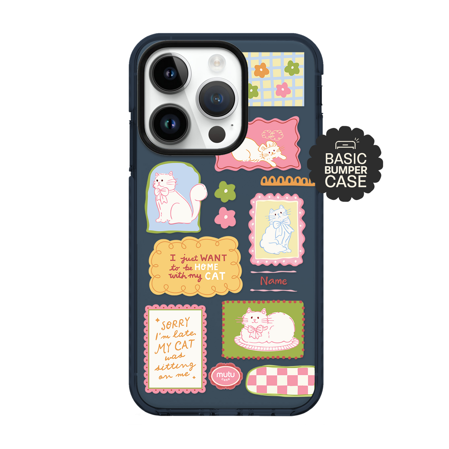 Cat Scrapbook Basic Case - Customisable