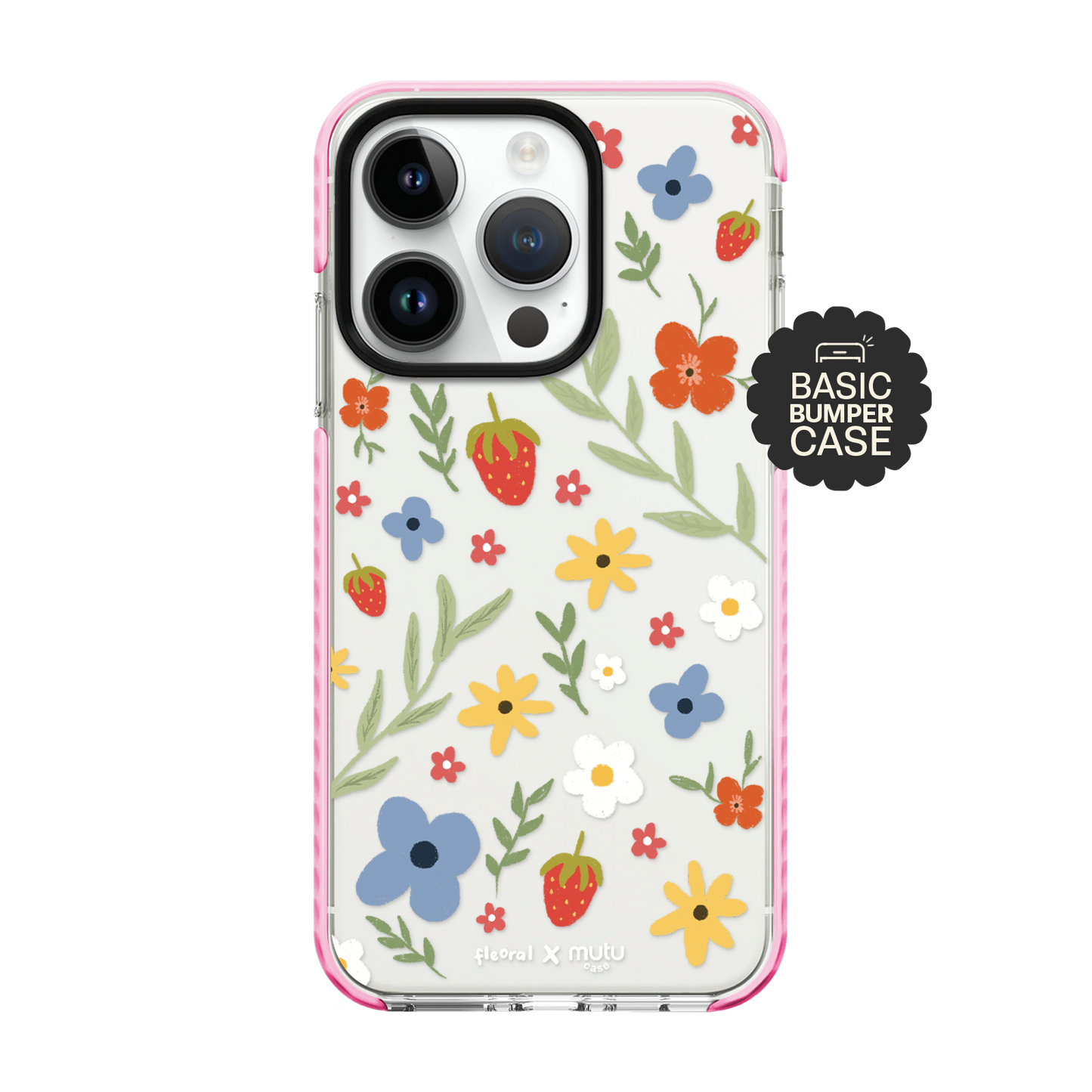 Strawberry and Flowers Basic Case