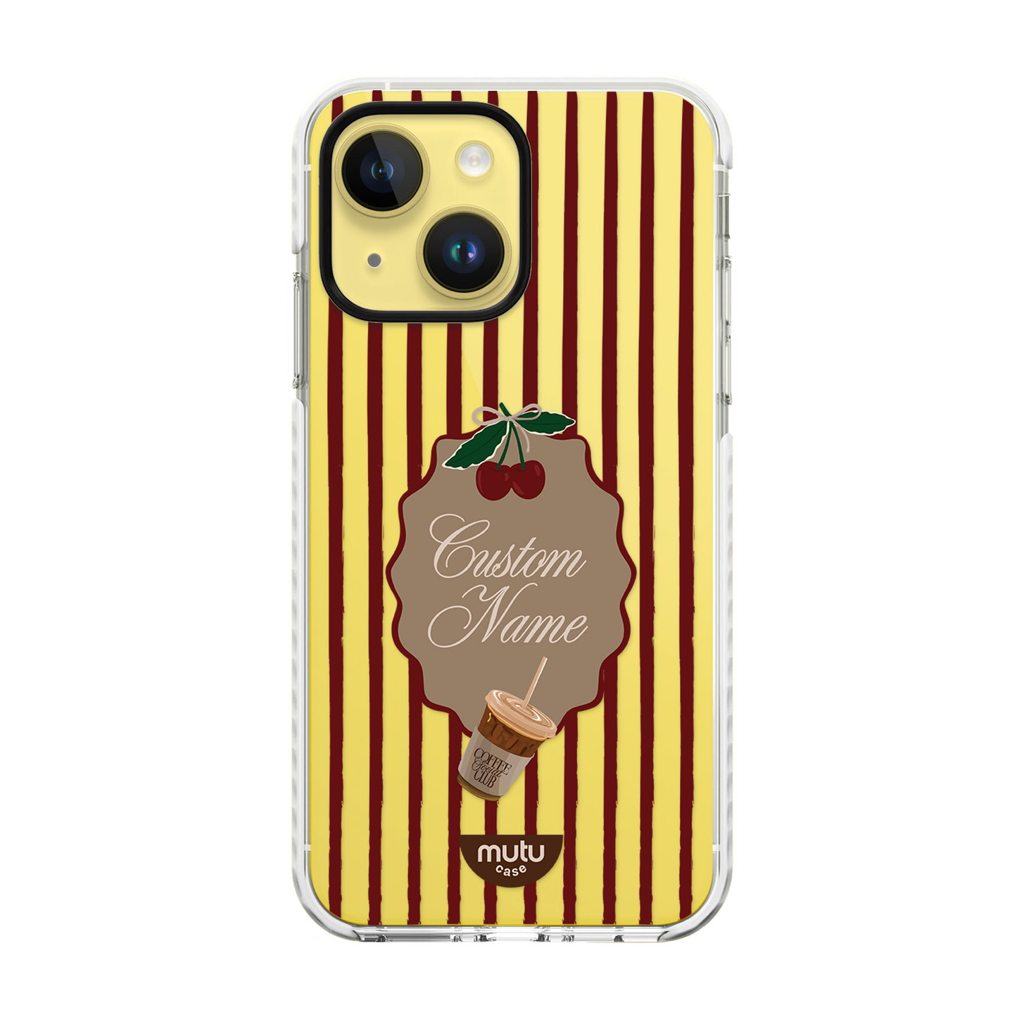 Cherry Stripes Basic Case - Customisable