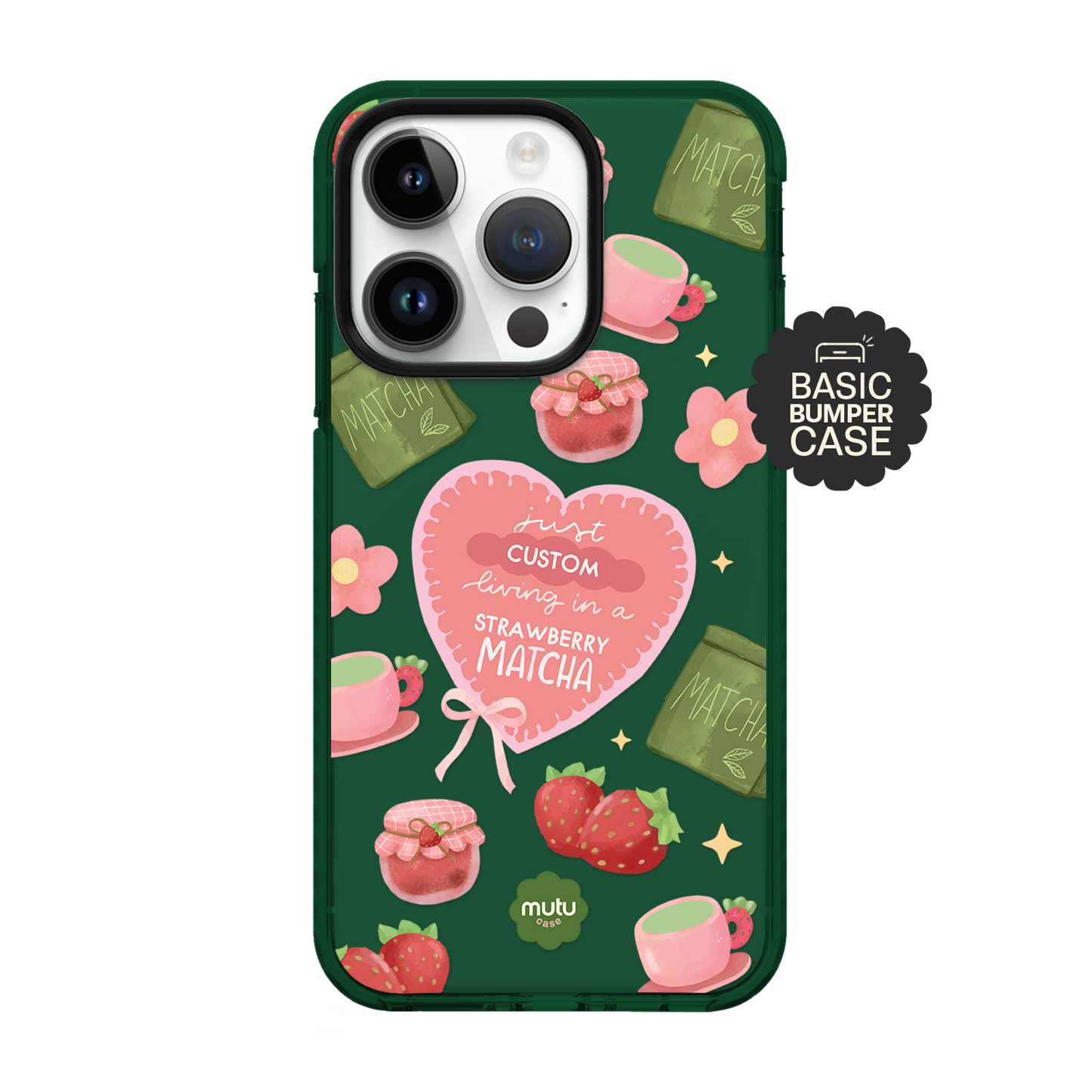 Living in Matcha Basic Case - Customisable