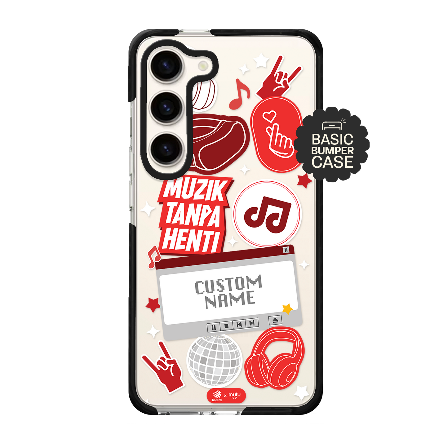 Muzik Tanpa Henti Basic Case - Customisable