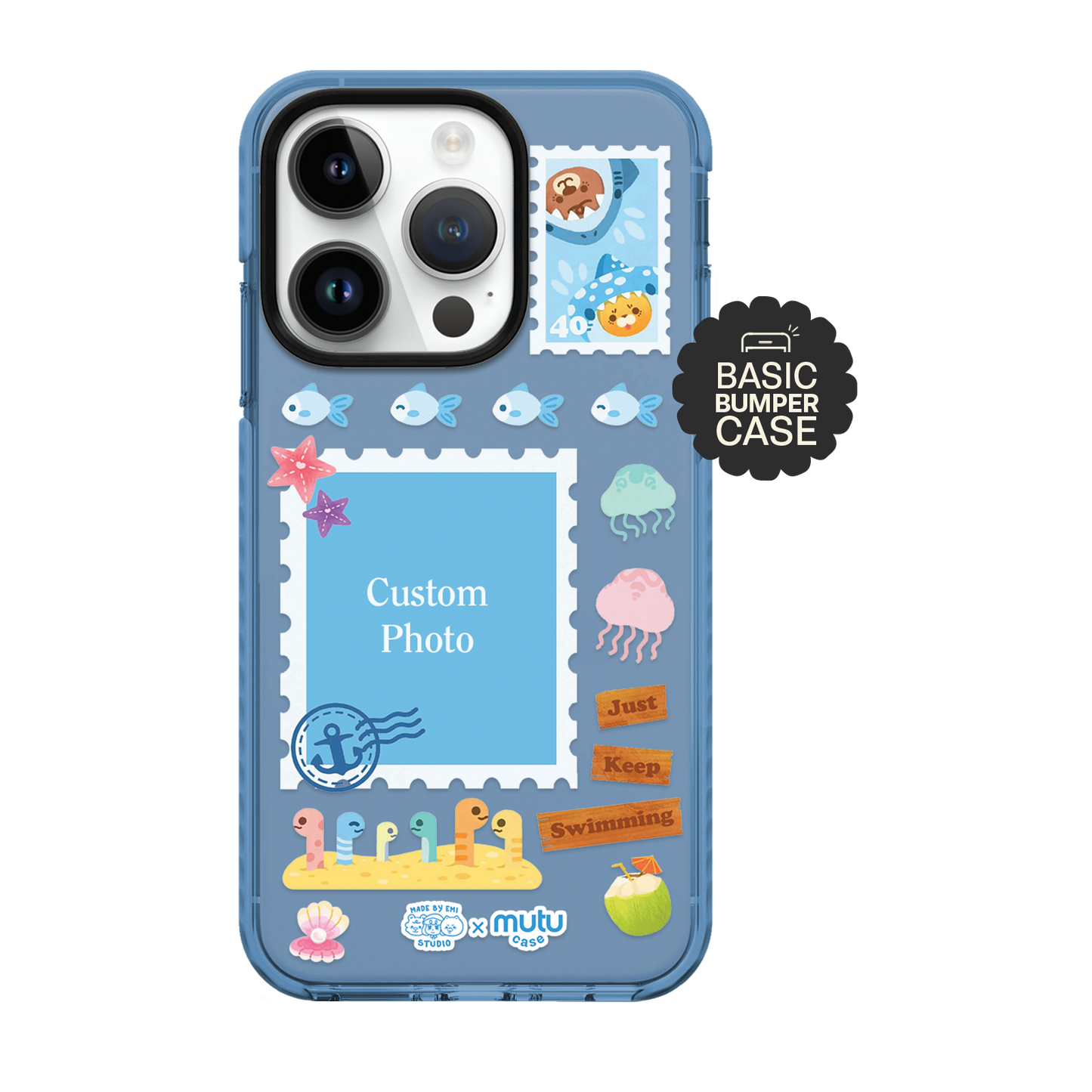 Aquatic Stamps (Custom photo) Basic Case