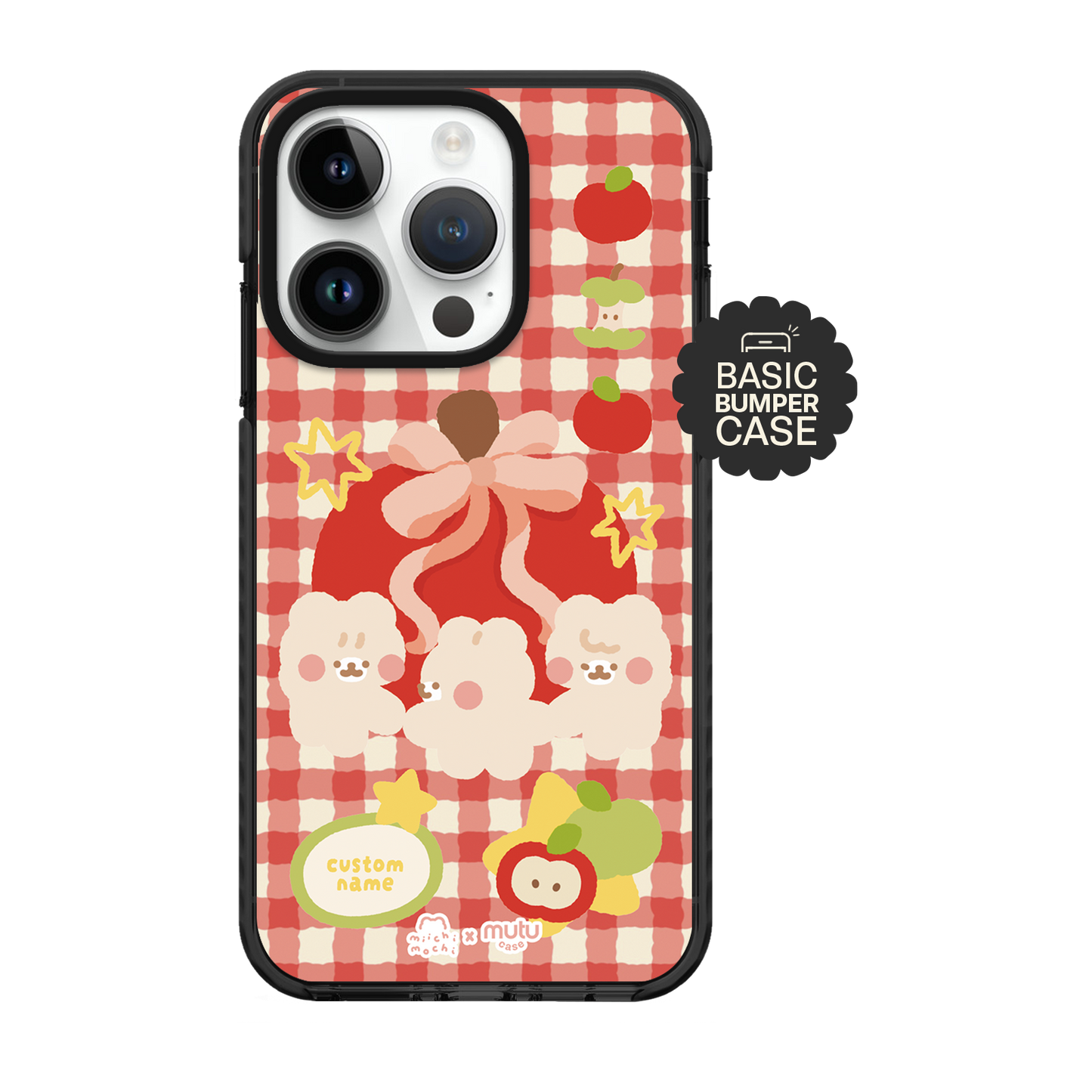 Apple Bear Basic Case - Customisable