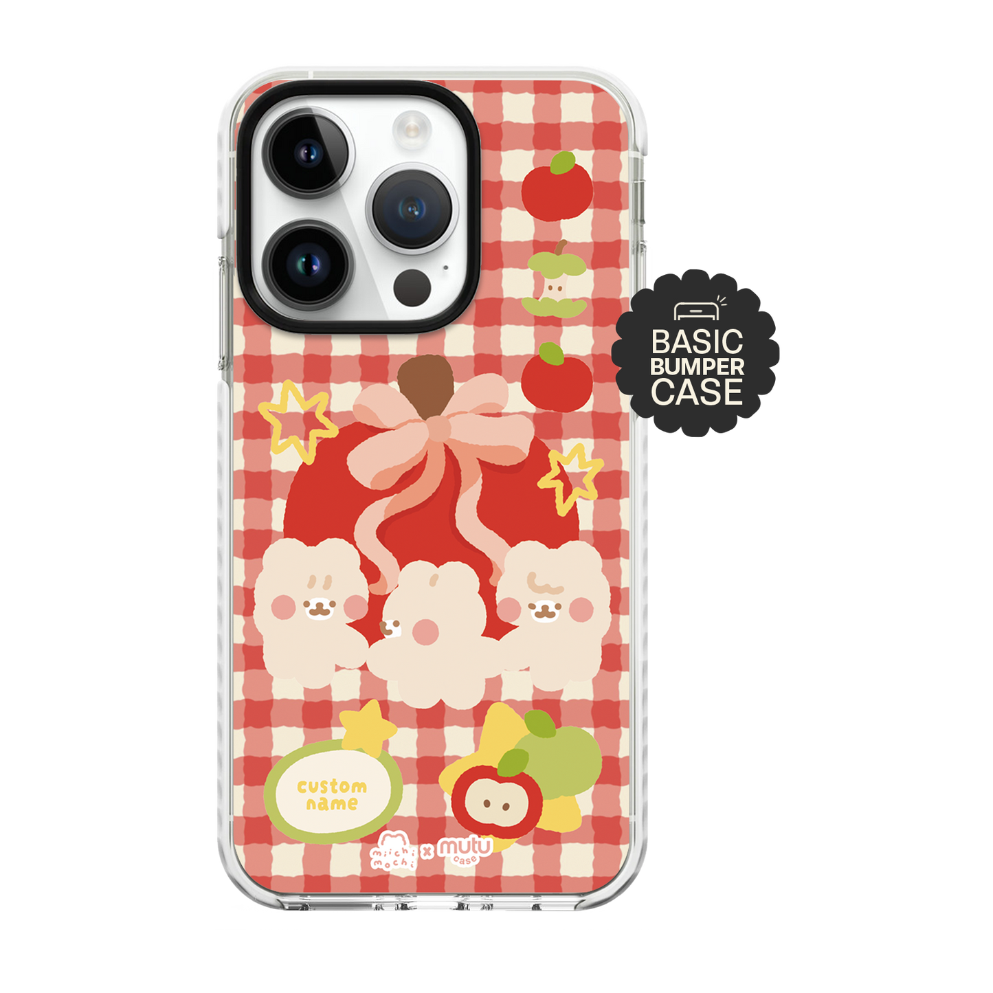 Apple Bear Basic Case - Customisable