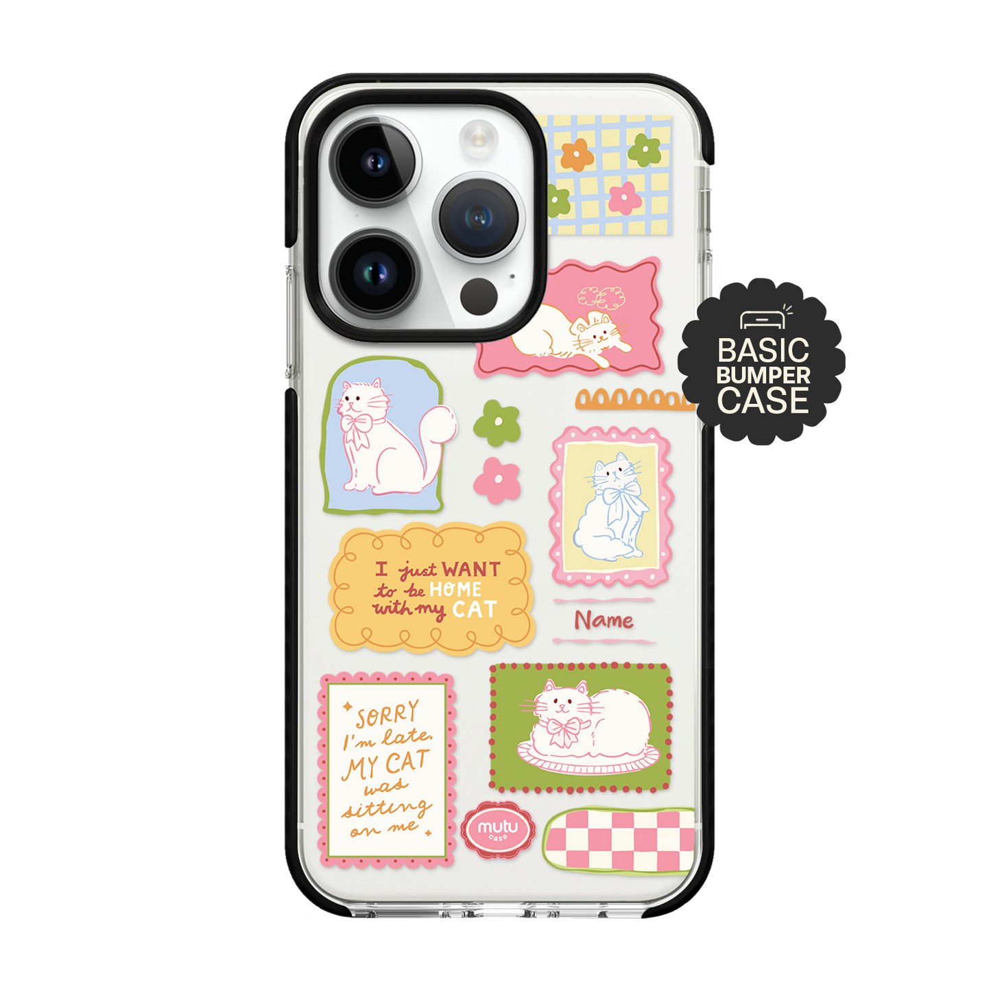 Cat Scrapbook Basic Case - Customisable