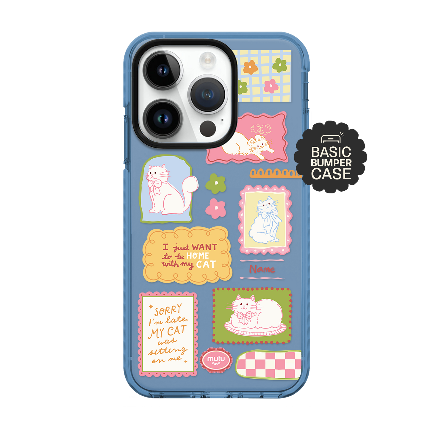 Cat Scrapbook Basic Case - Customisable