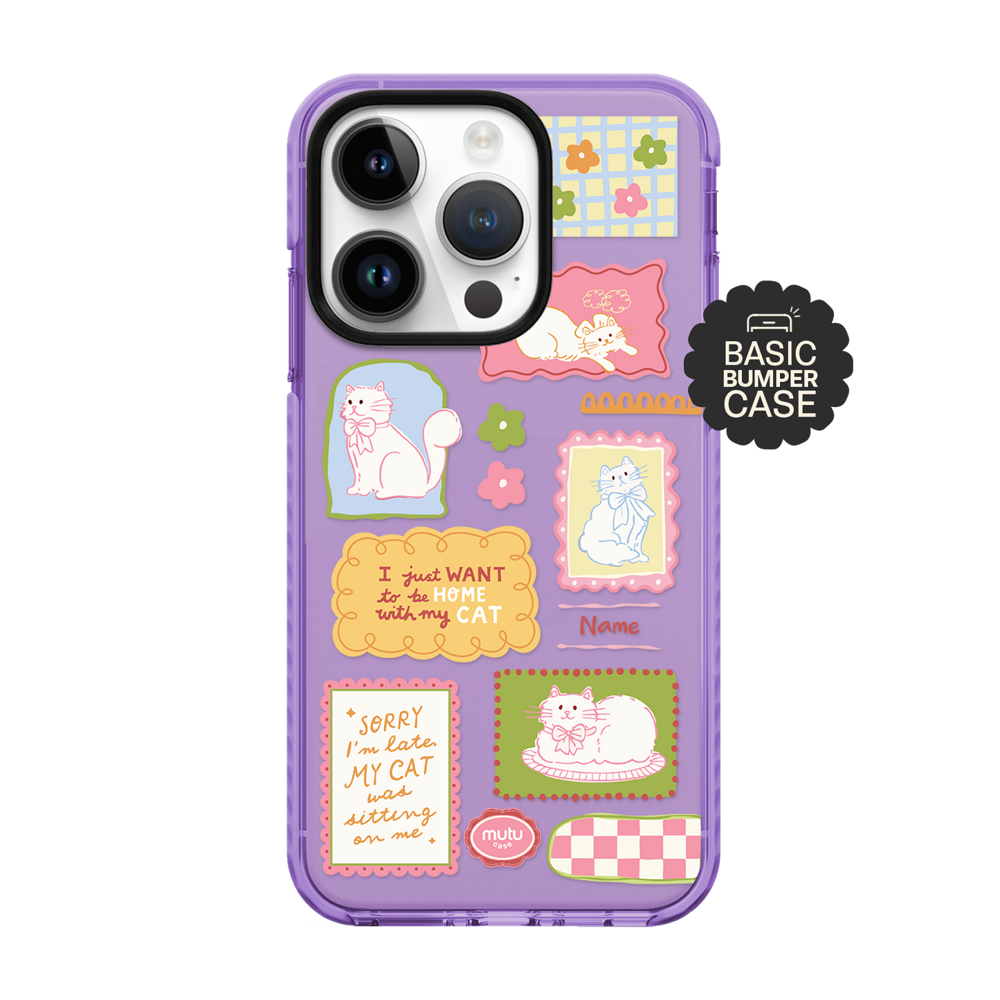 Cat Scrapbook Basic Case - Customisable