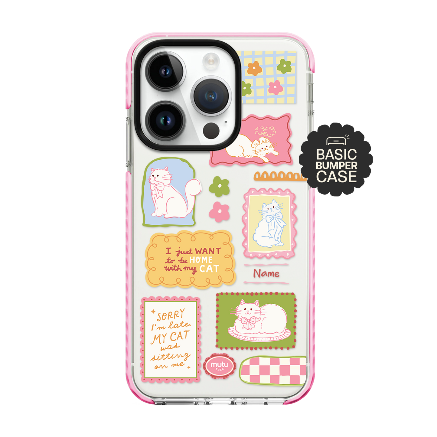 Cat Scrapbook Basic Case - Customisable