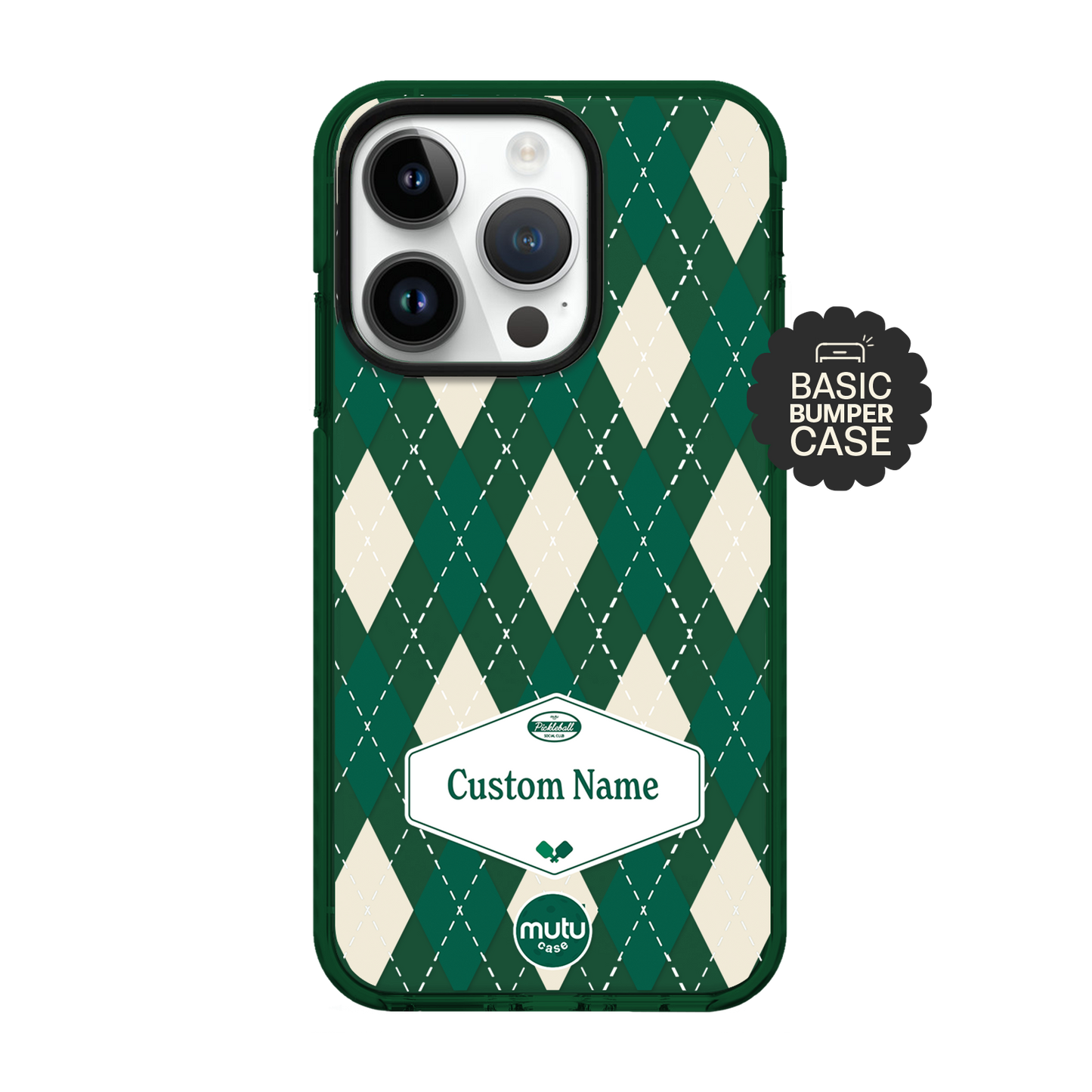 Court Classic In Green Basic Case - Customisable