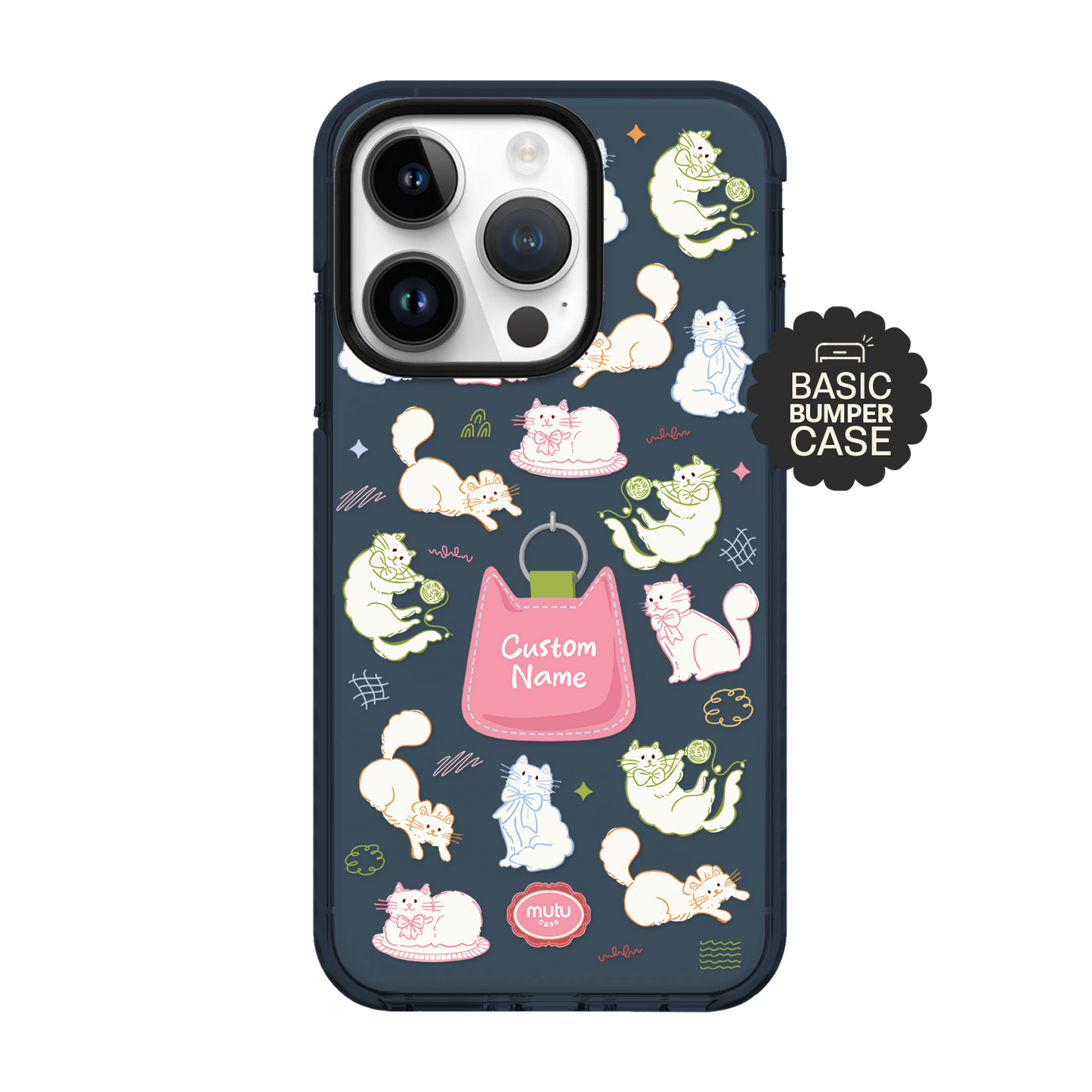 Kitty Doodle Basic Case - Customisable