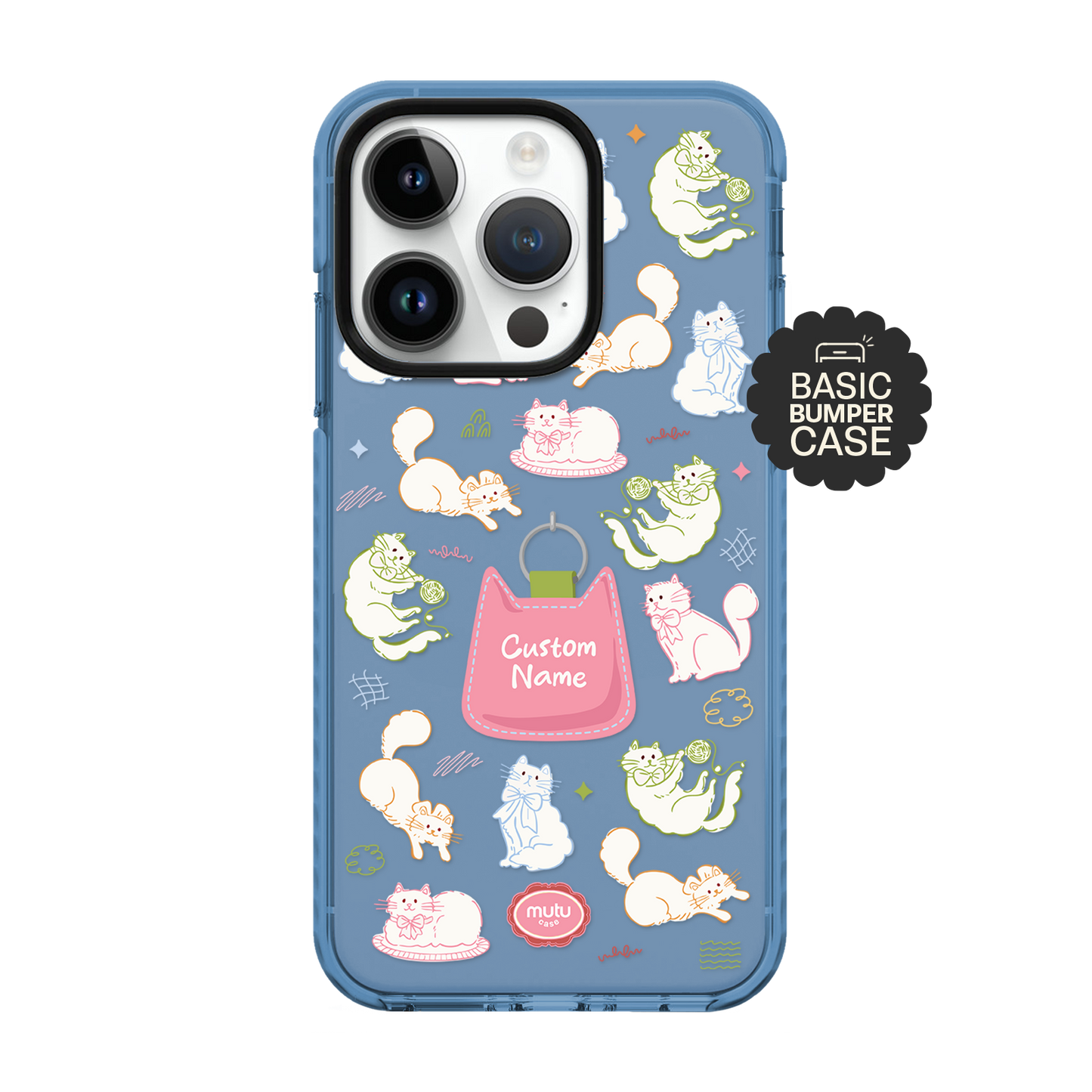 Kitty Doodle Basic Case - Customisable