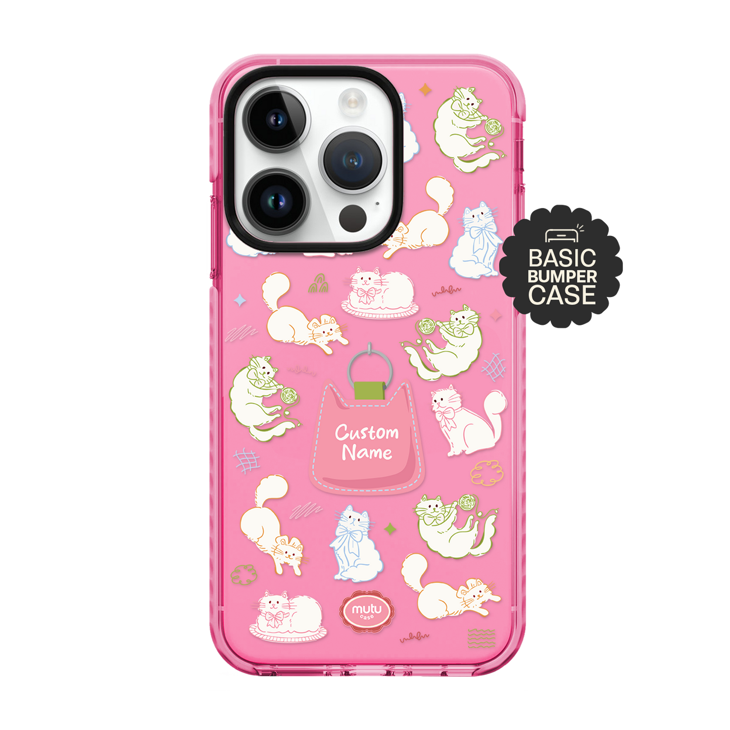 Kitty Doodle Basic Case - Customisable