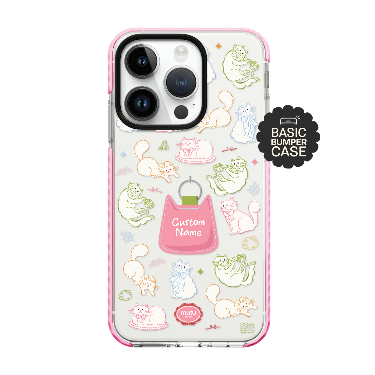 Kitty Doodle Basic Case - Customisable