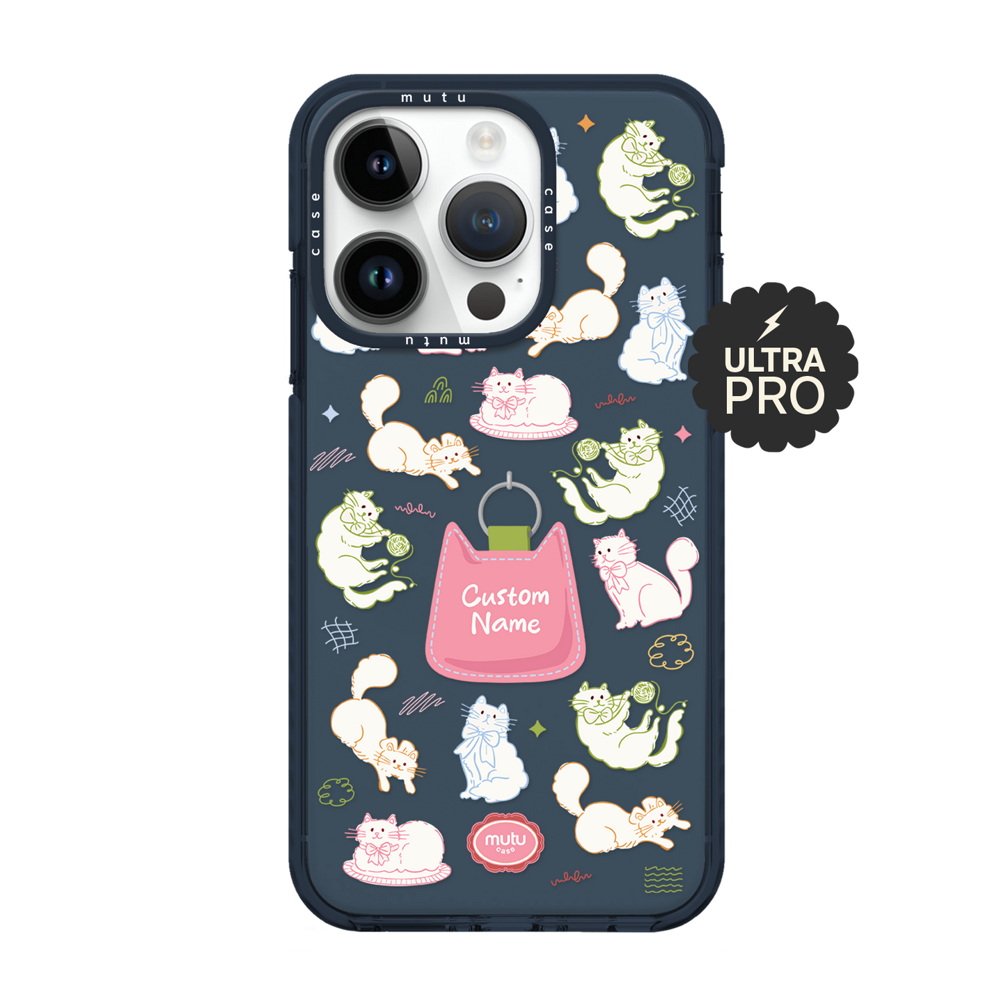 Kitty Doodle Ultra Pro Case - Customisable