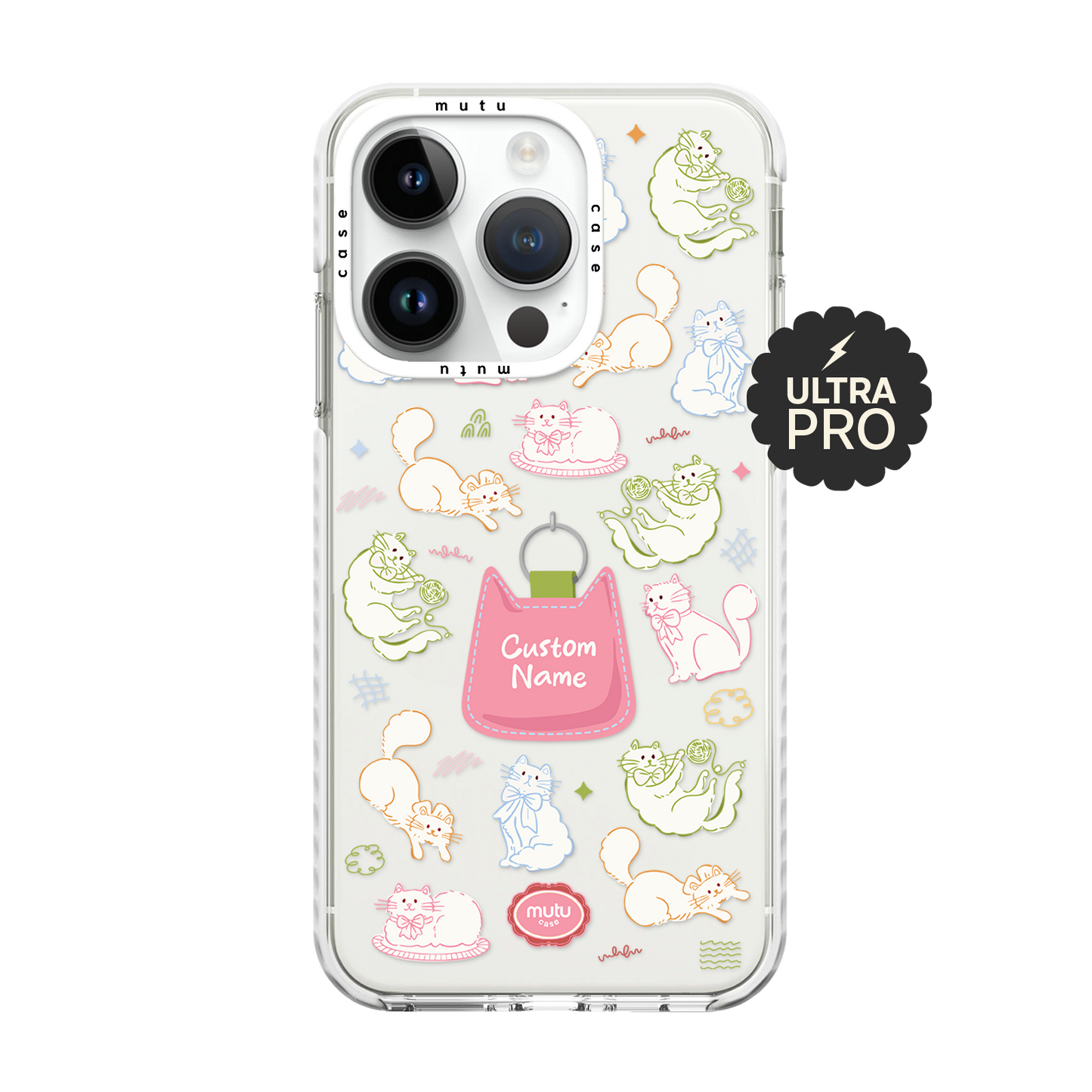 Kitty Doodle Ultra Pro Case - Customisable