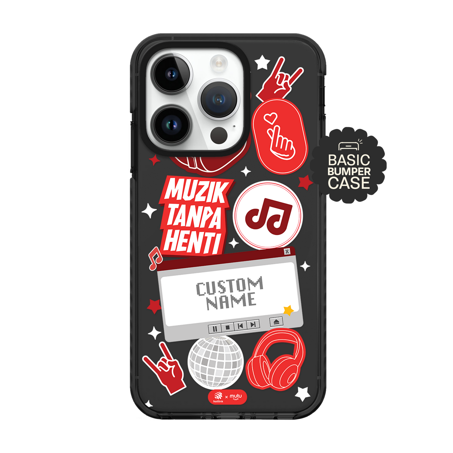 Muzik Tanpa Henti Basic Case - Customisable