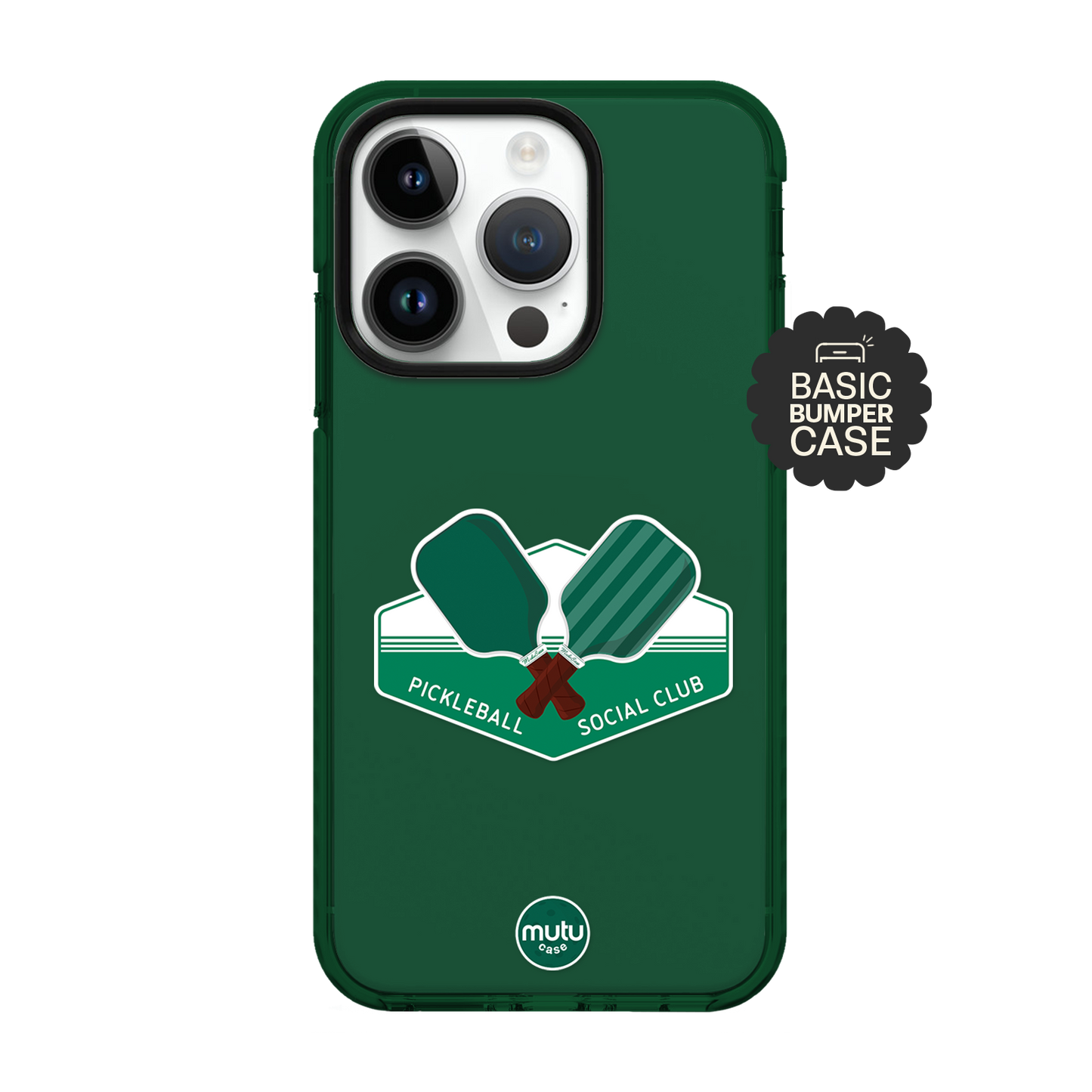 Pickleball Social Club In Green Basic Case