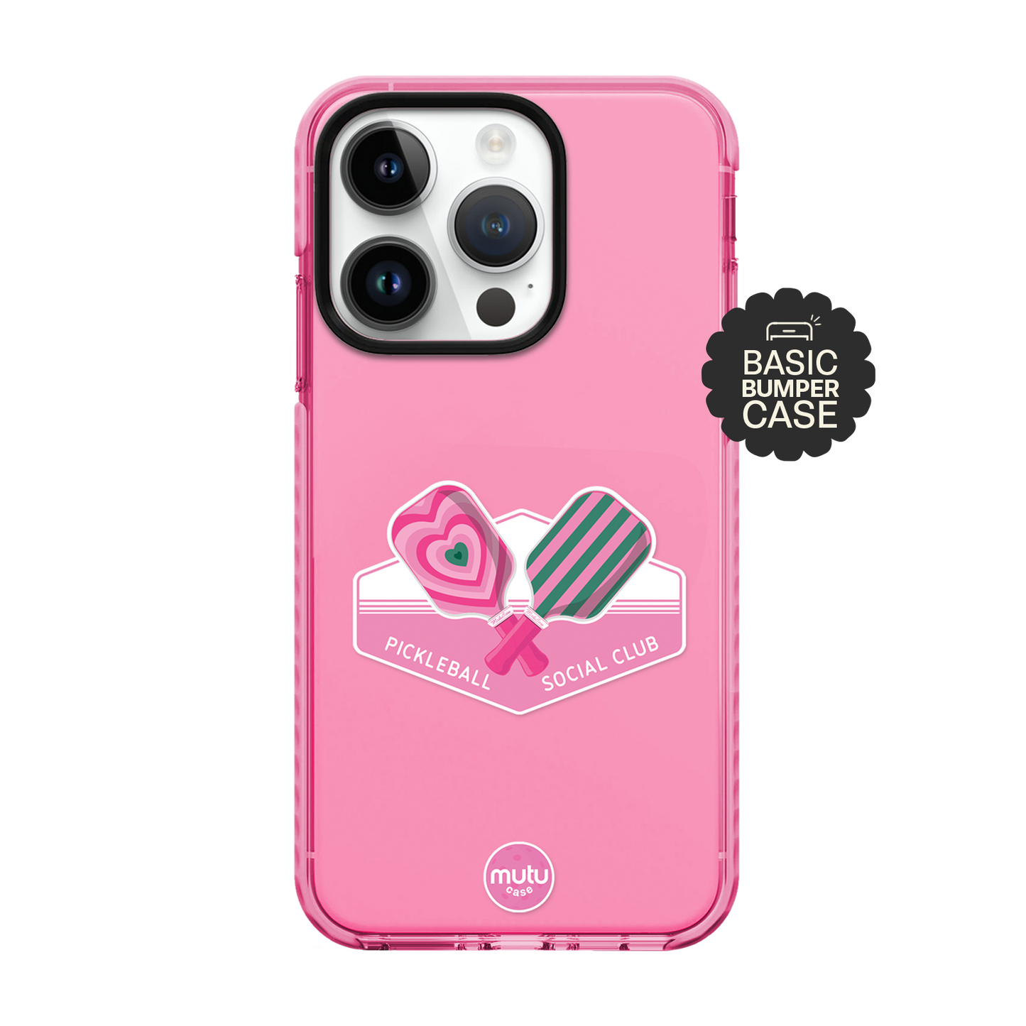 Pickleball Social Club In Pink Basic Case
