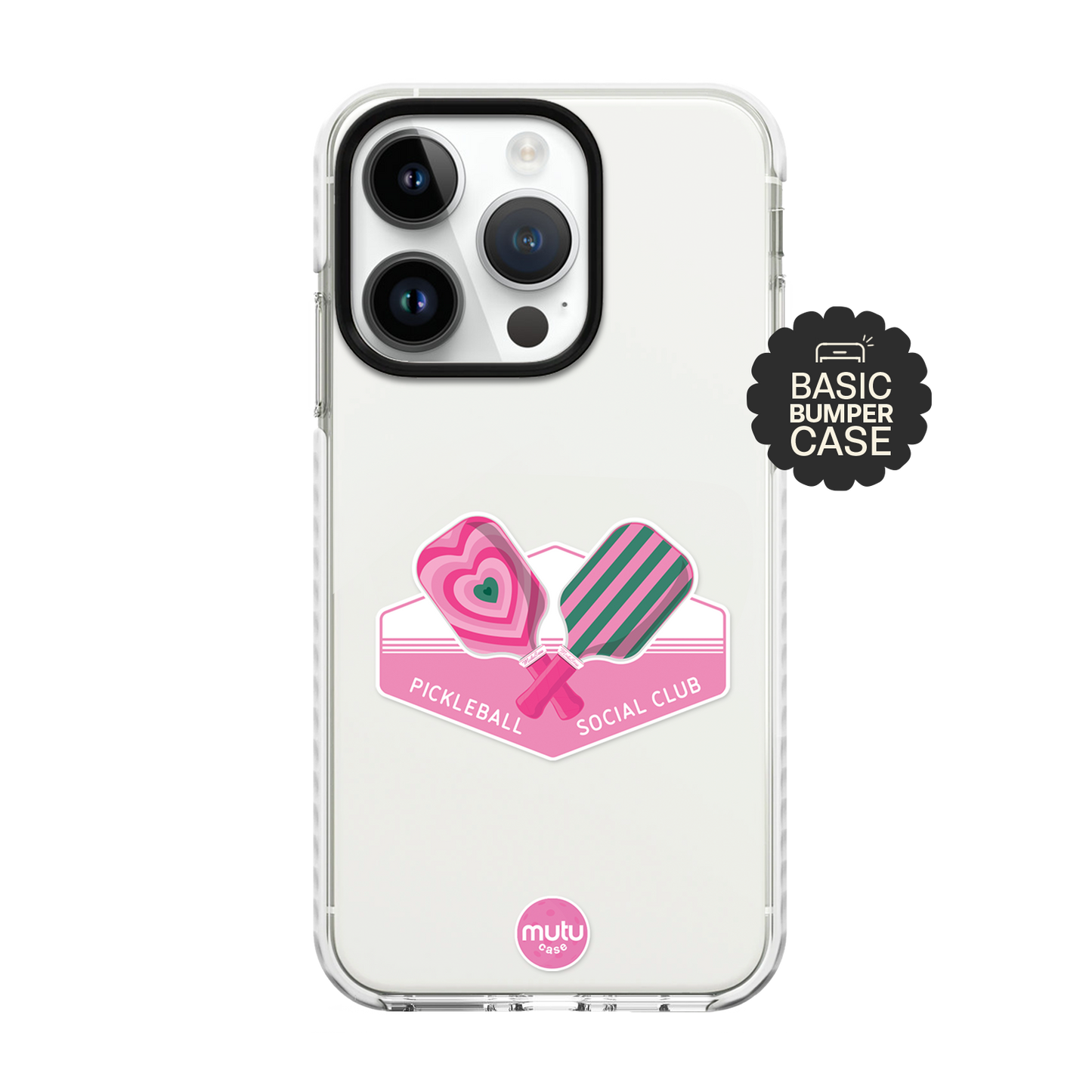 Pickleball Social Club In Pink Basic Case