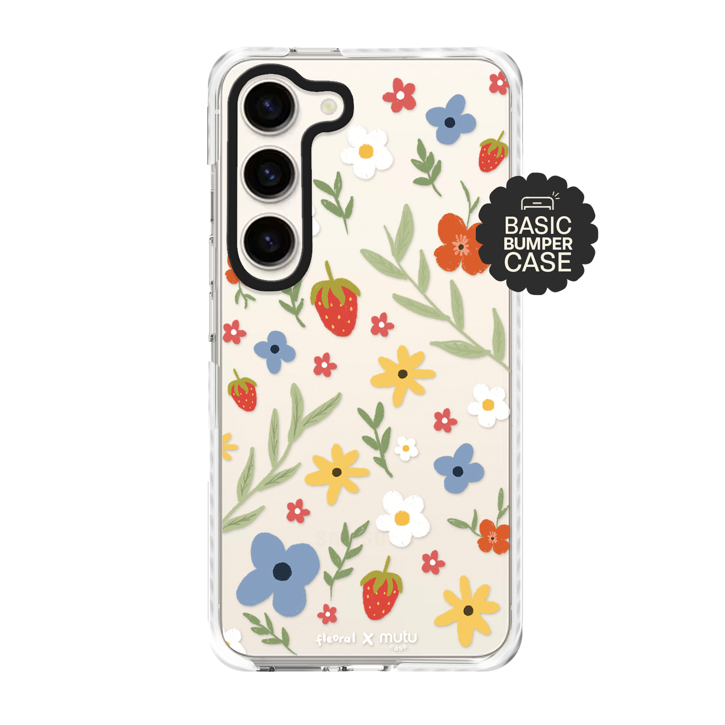 Strawberry and Flowers Basic Case