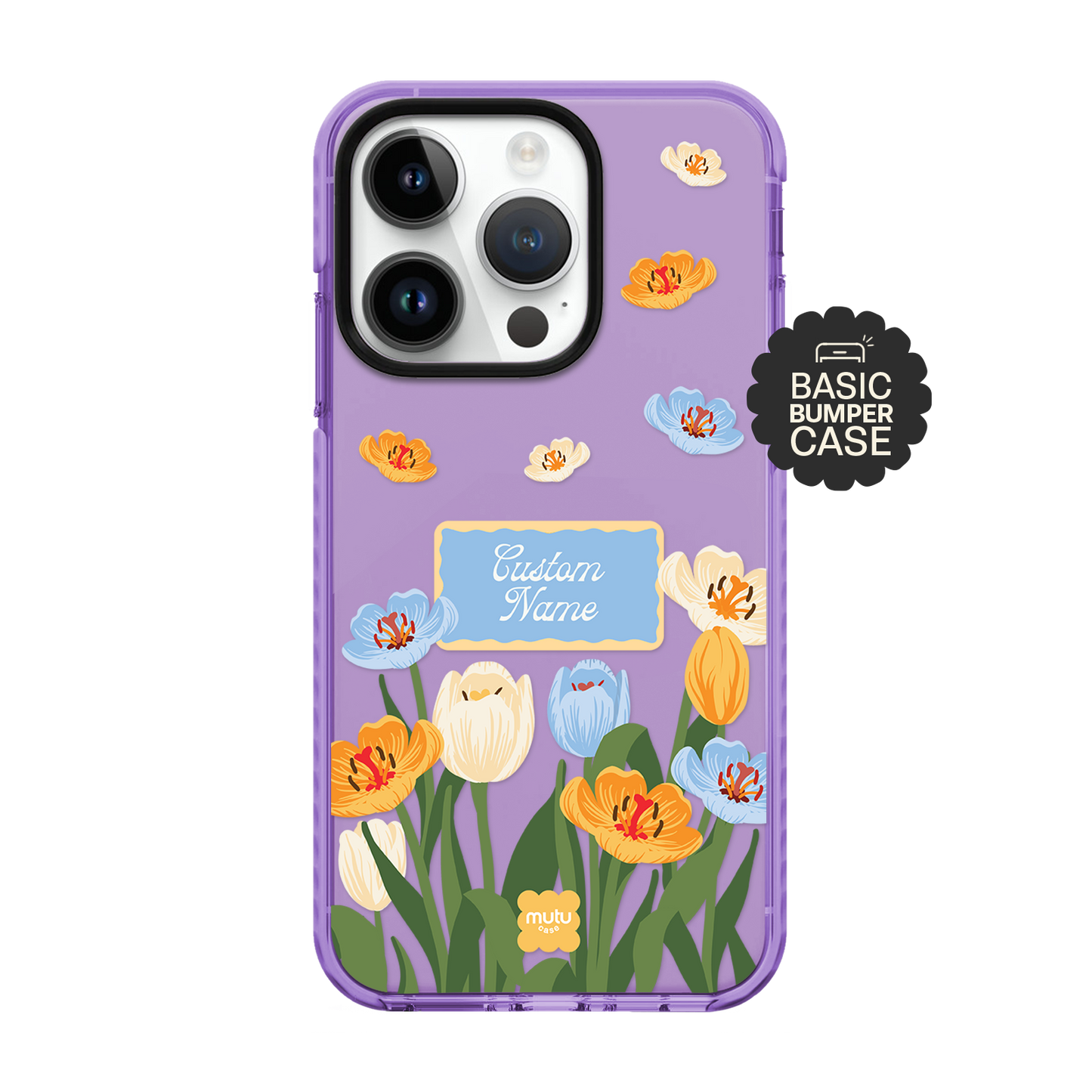 Tulip Garden Basic Case - Customisable