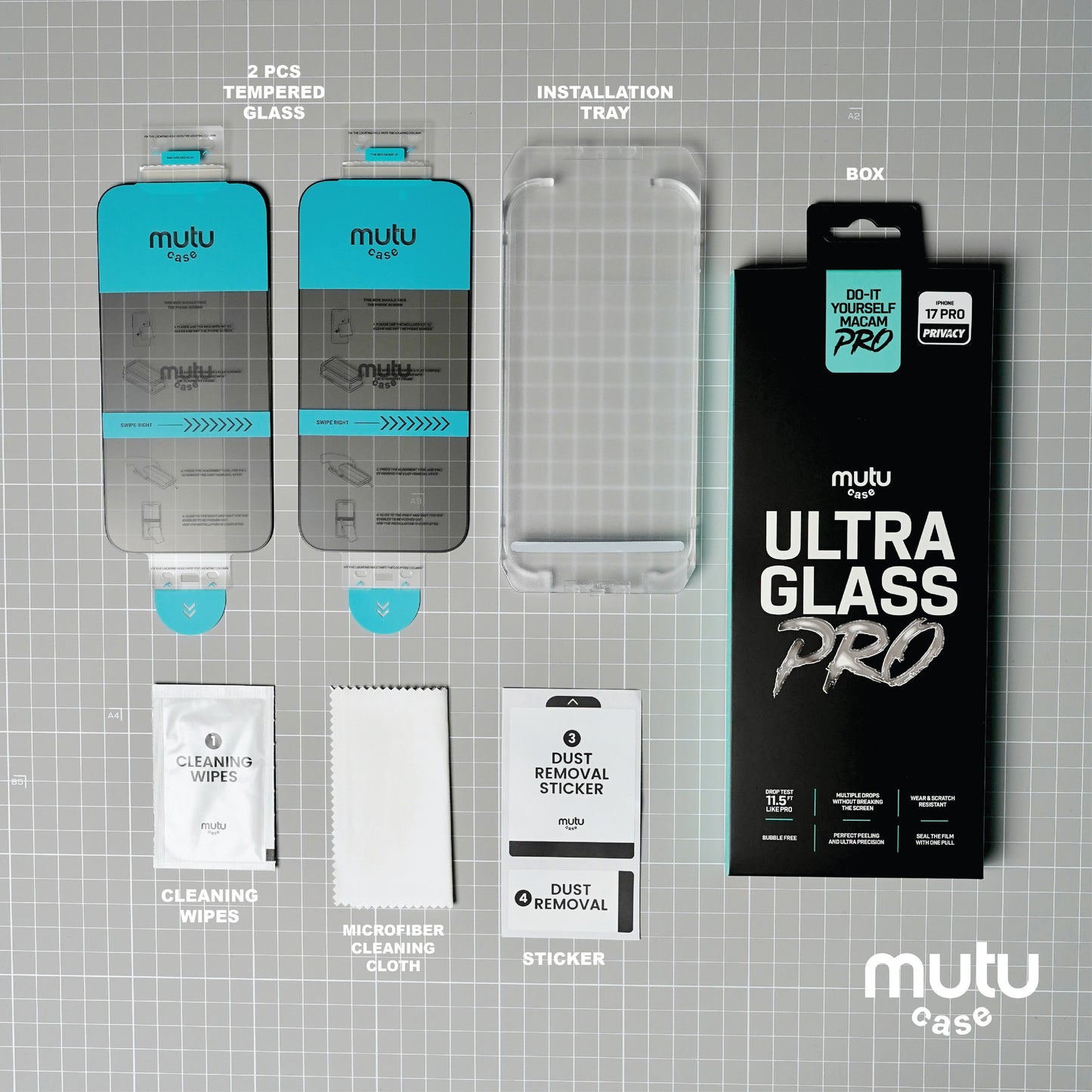 Ultra Glass Pro 2 PCS | HD | PRIVACY | AR GLASS