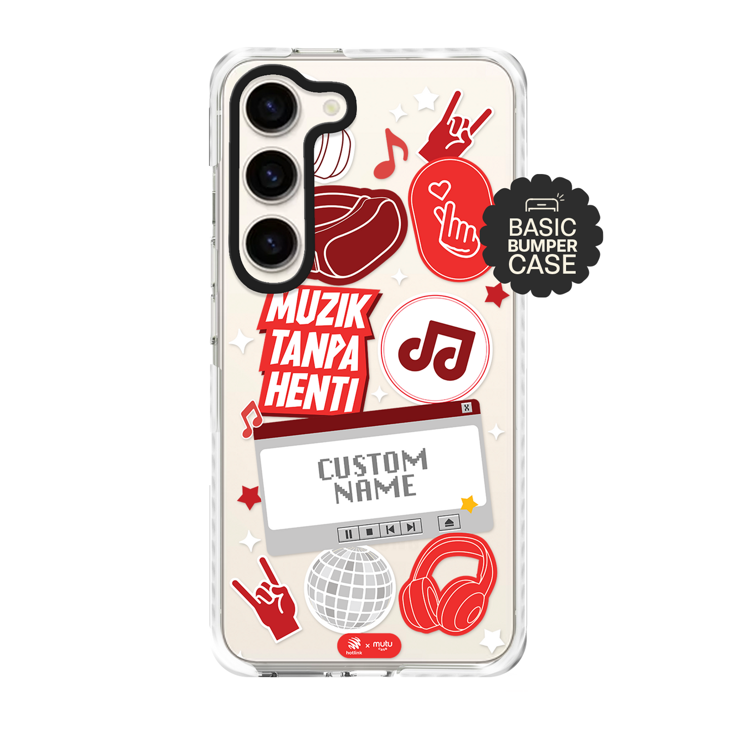 Muzik Tanpa Henti Basic Case - Customisable