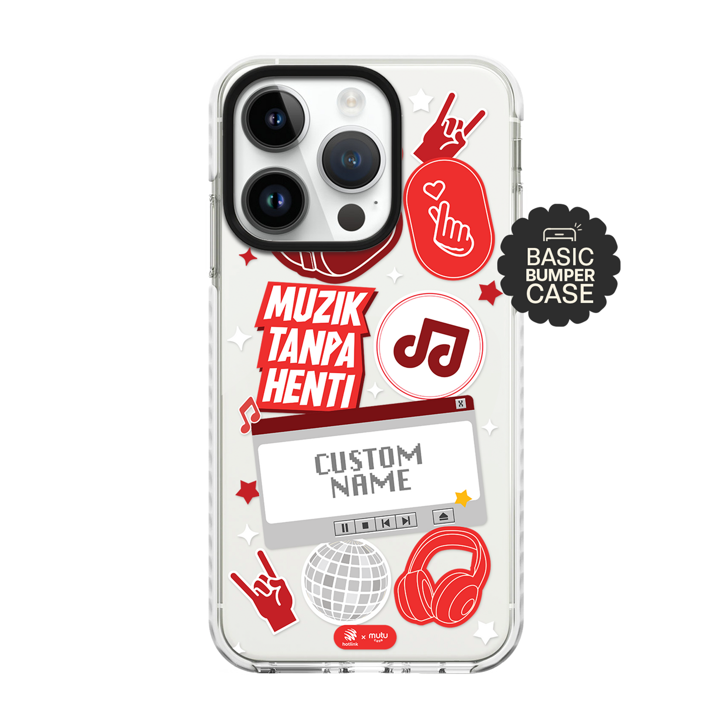 Muzik Tanpa Henti Basic Case - Customisable