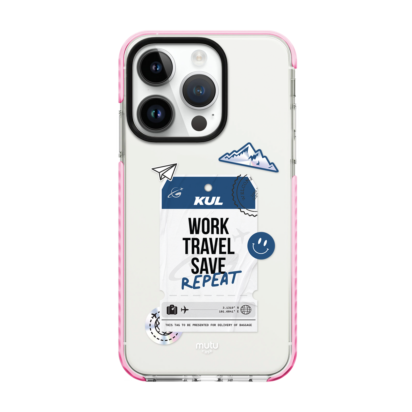 Work Travel Save Repeat Basic Case