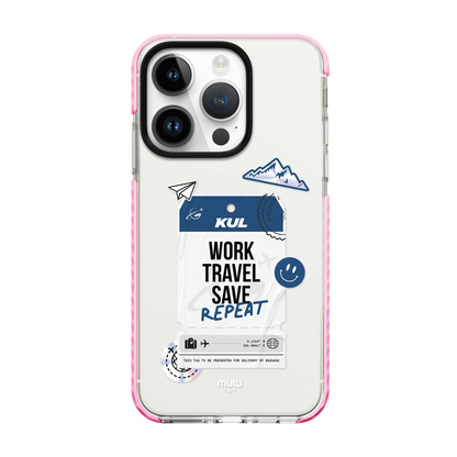 Work Travel Save Repeat Basic Case