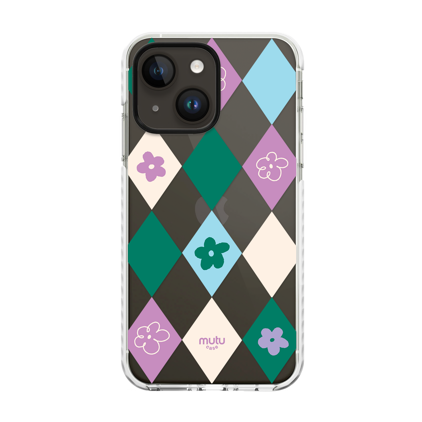 Checkered Bloom Basic Case