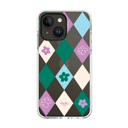 Checkered Bloom Basic Case