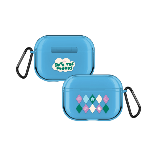 Checkered Bloom Airpods Case