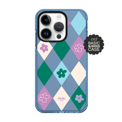 Checkered Bloom Basic Case