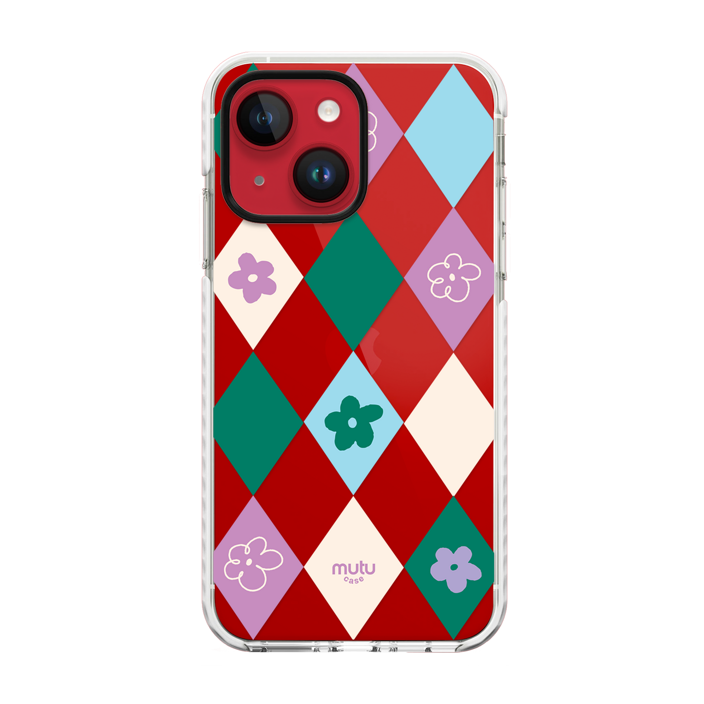 Checkered Bloom Basic Case