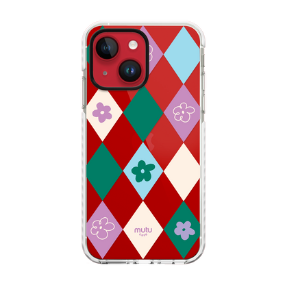 Checkered Bloom Basic Case