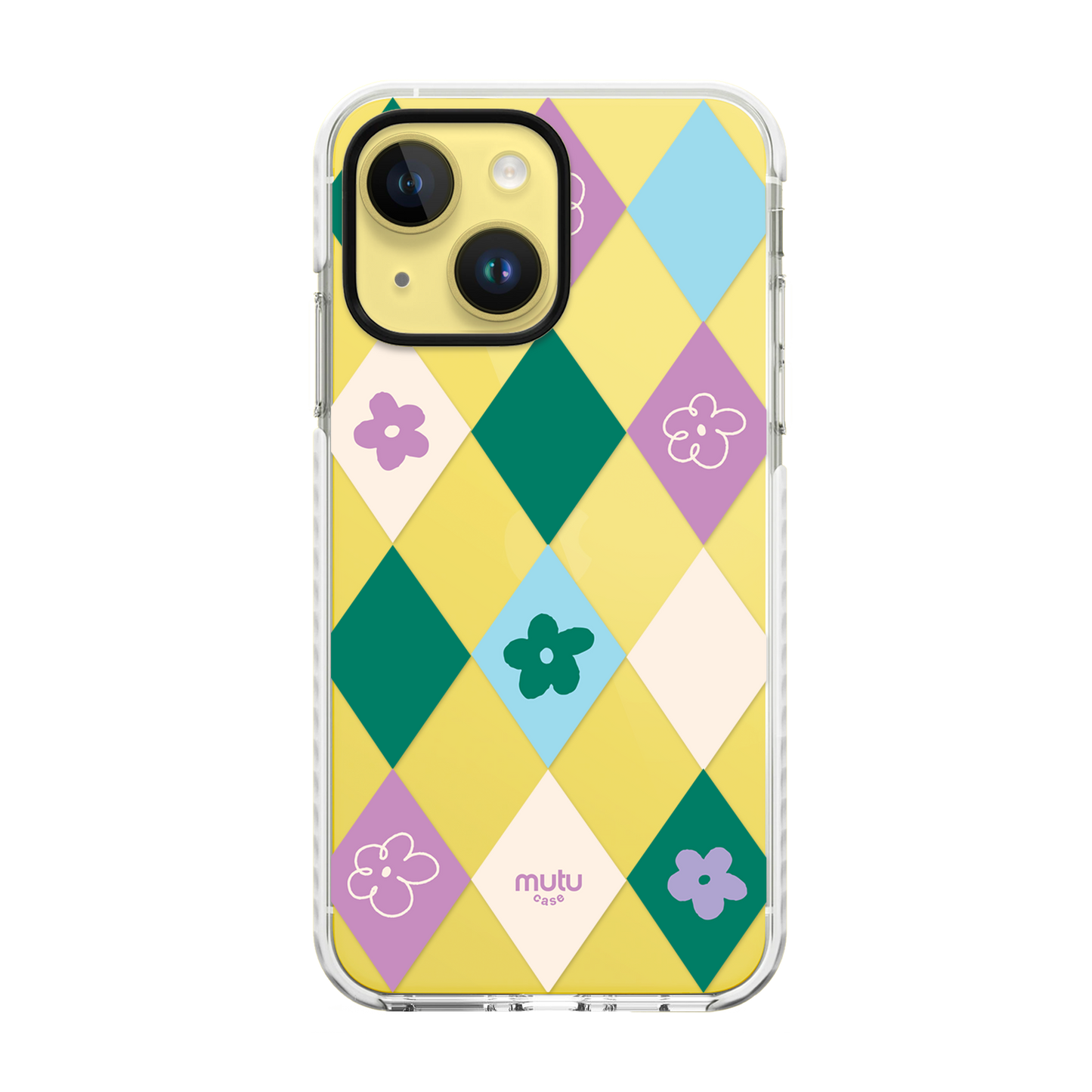 Checkered Bloom Basic Case