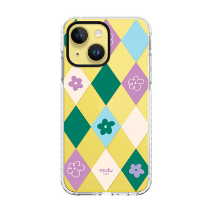 Checkered Bloom Basic Case