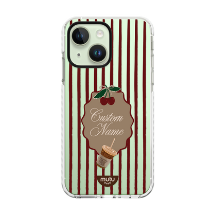 Cherry Stripes Basic Case - Customisable