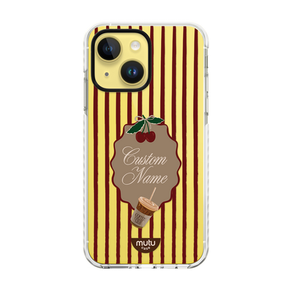 Cherry Stripes Basic Case - Customisable