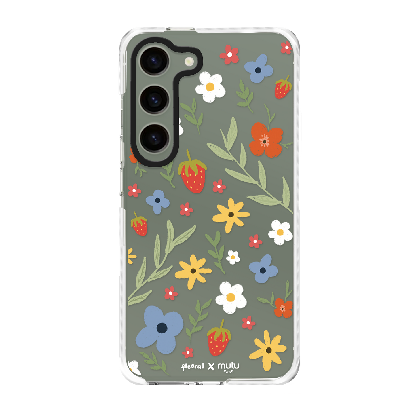 Strawberry and Flowers Basic Case